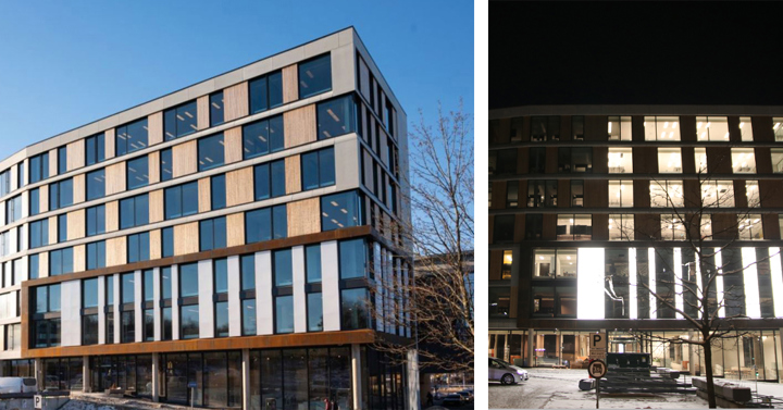 Alna Bydelshus - LED-paneler levert av Plexon